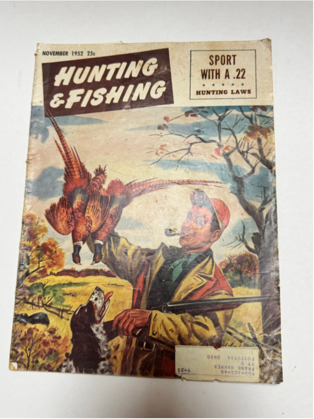 1952 Vintage Hunting & Fishing Magazine November Issue “Hunting Laws”